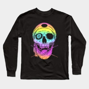 Kawaii Japanese Anime Skeleton Sushi Halloween Long Sleeve T-Shirt